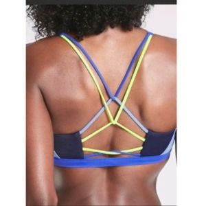 Athleta Colorblock Bikini top M NWT